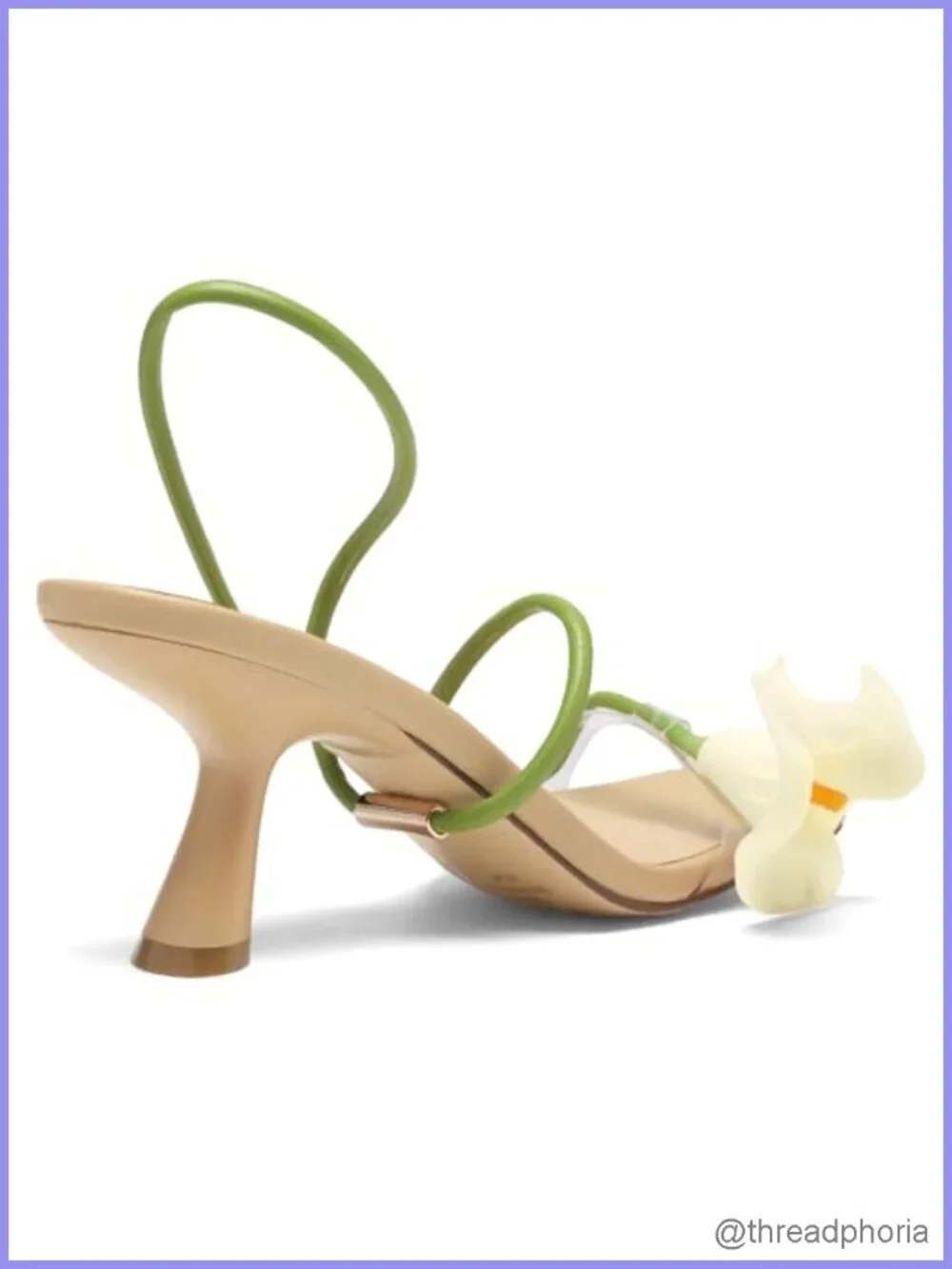 Flower Kitten Heels Strappy Sandals Square Toe Ankle Strap Low Heel